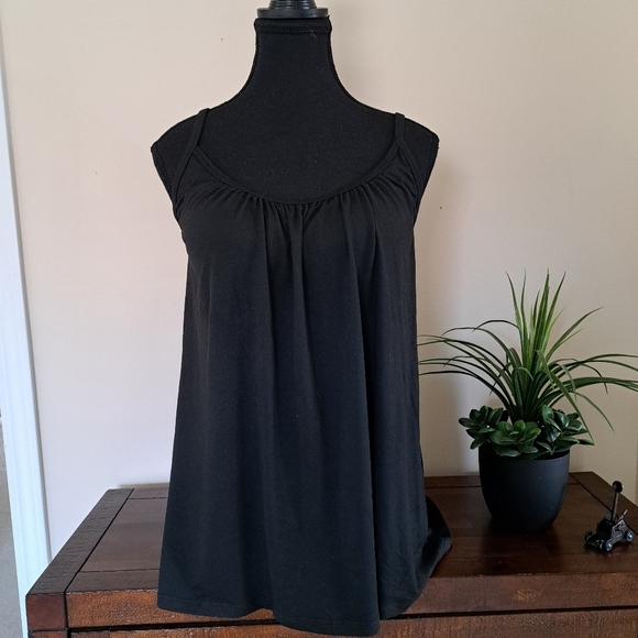 ❤️ 32 Degrees Cool Cami Tank Medium Black Built In Bra NWOT - Picture 5 of 12